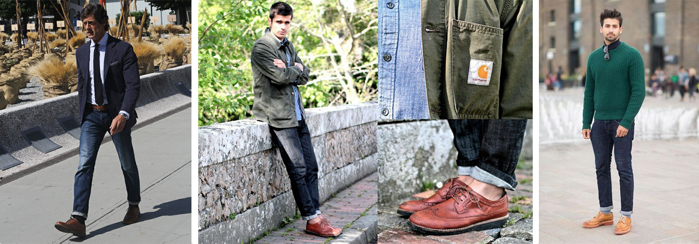 brogues with jeans