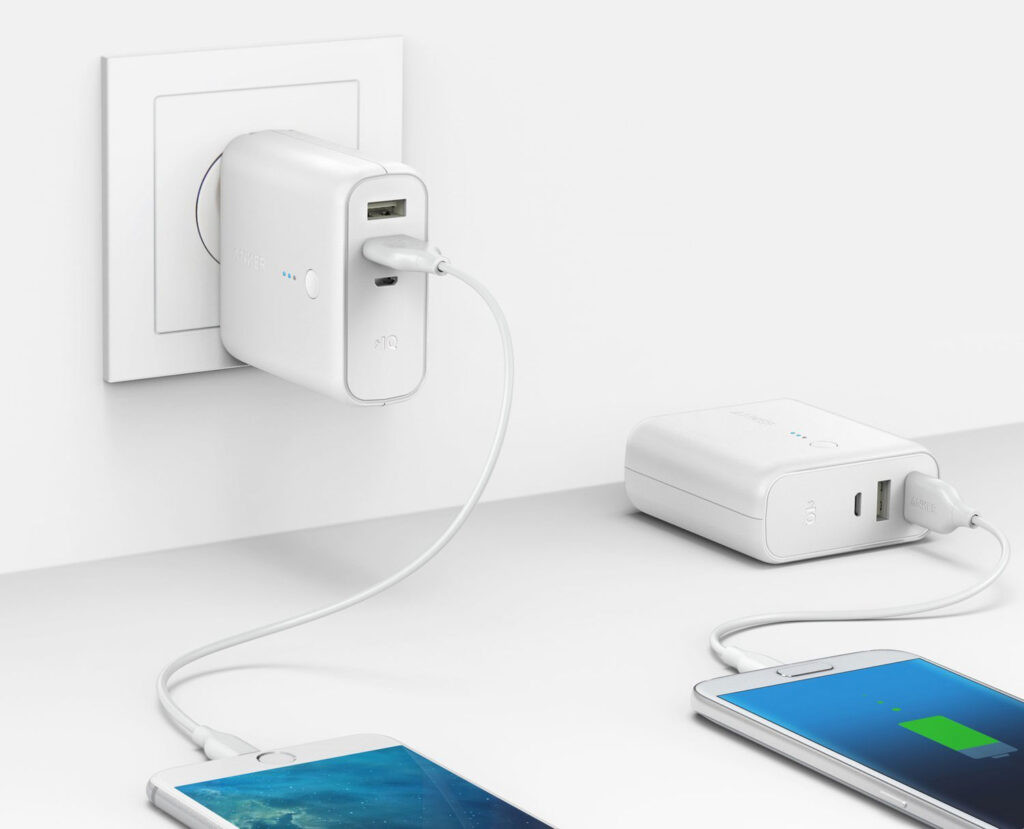 Anker 2-in-1 Portable Wall Charger
