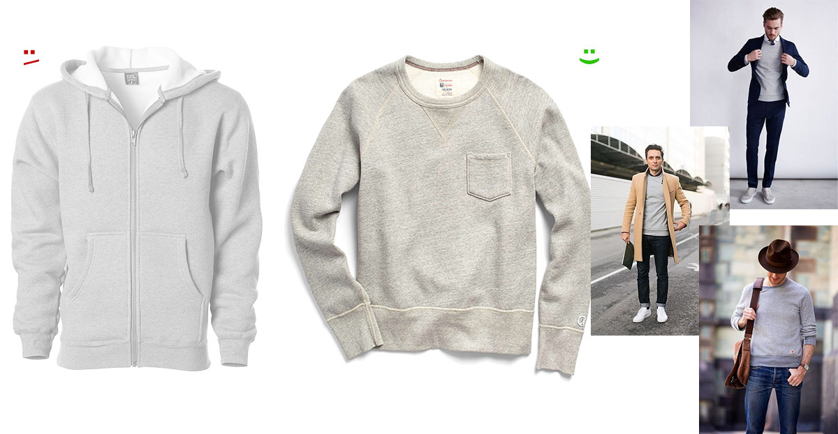 hoodie vs crewneck sweatshirt - effortlessgent