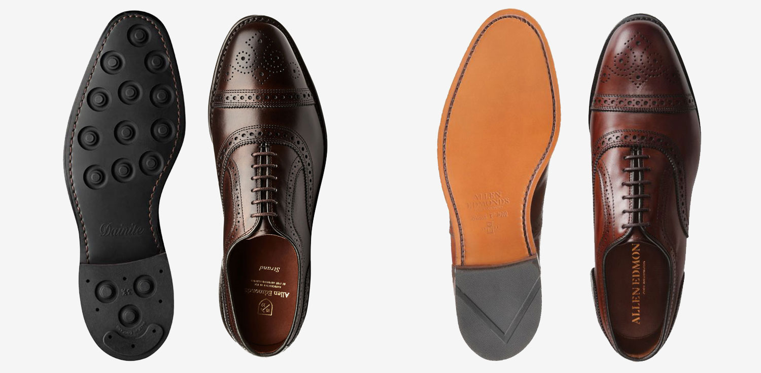 dainite vs leather sole allen edmonds