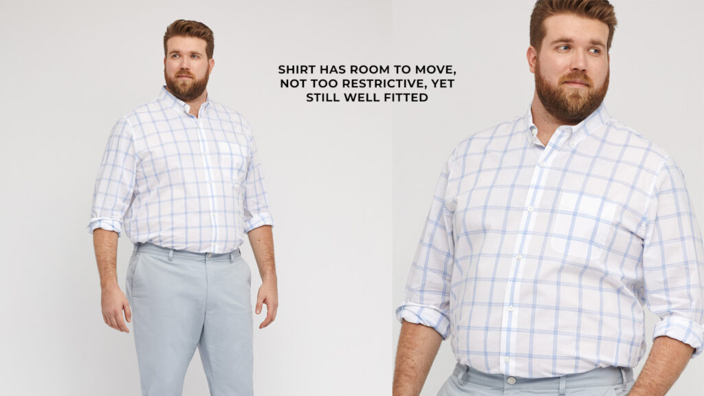 big guys: how a shirt should fit