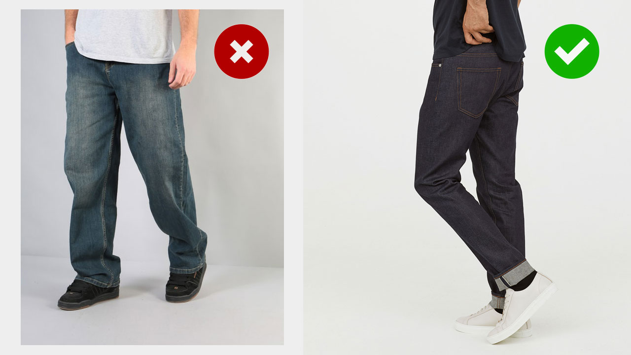 teenage style upgrade -- wearing dark denim instead of faded, baggy jeans
