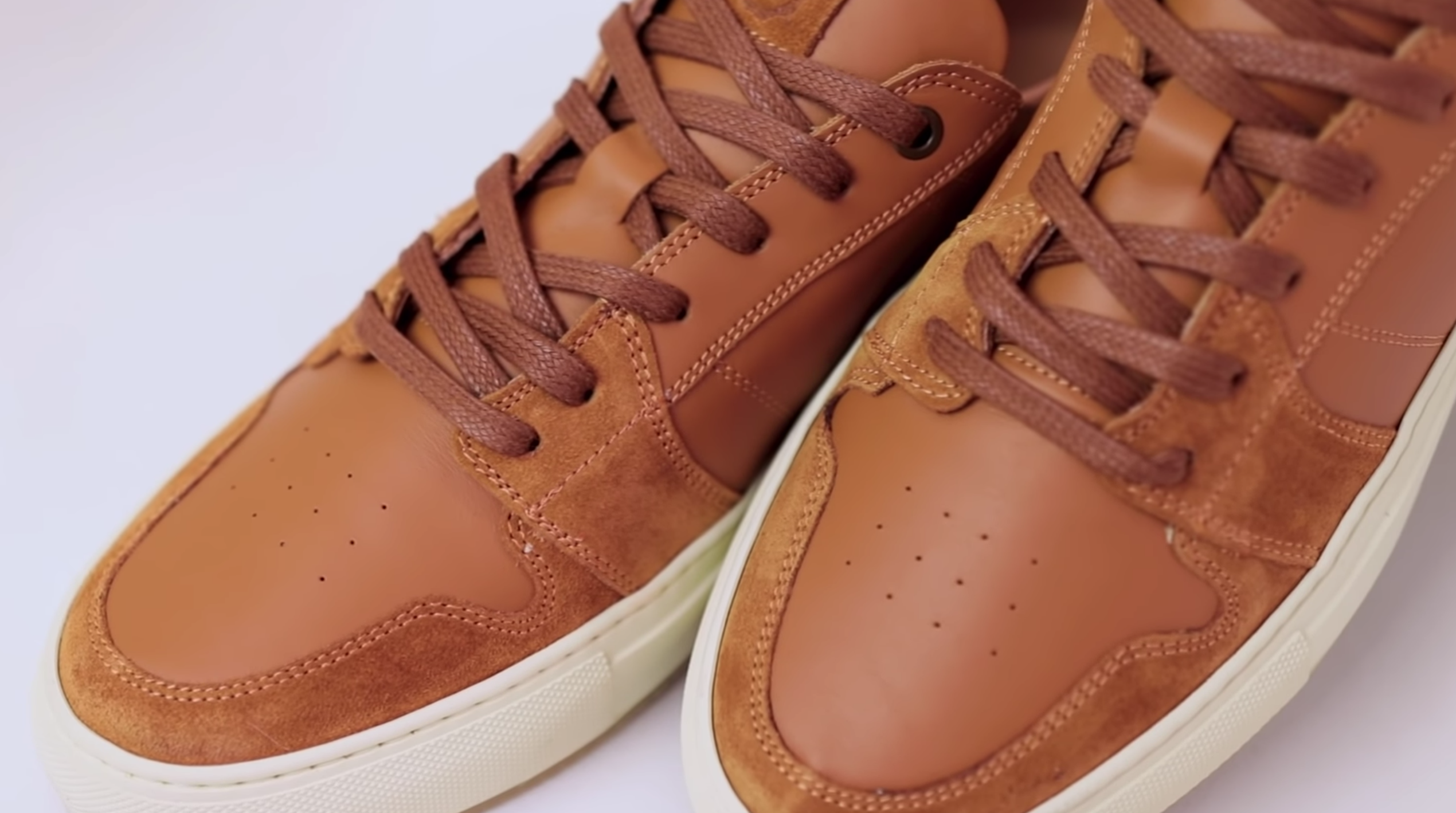 Greats Court leather sneakers in tan