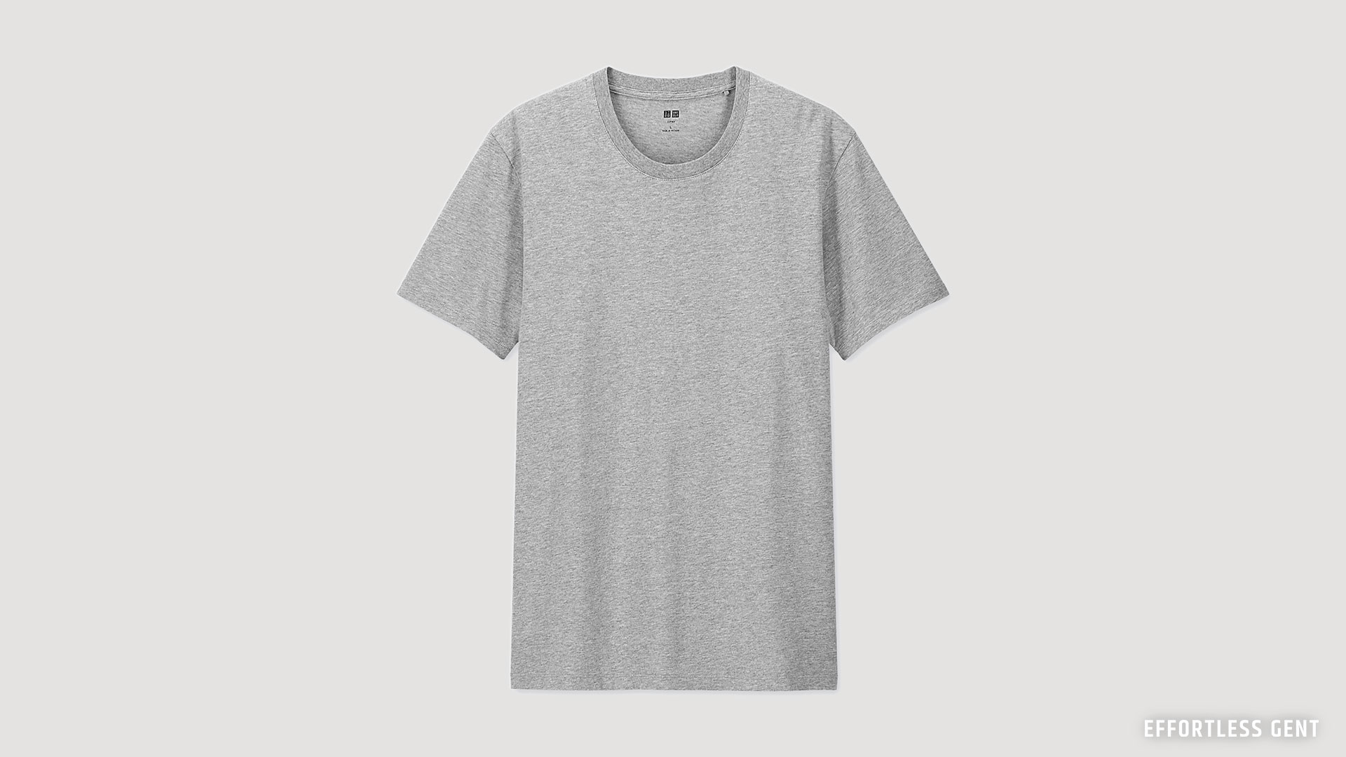 the perfect gray t-shirt for a budget minimal lean wardrobe