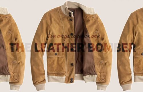 five ways to wear one: the leather bomber