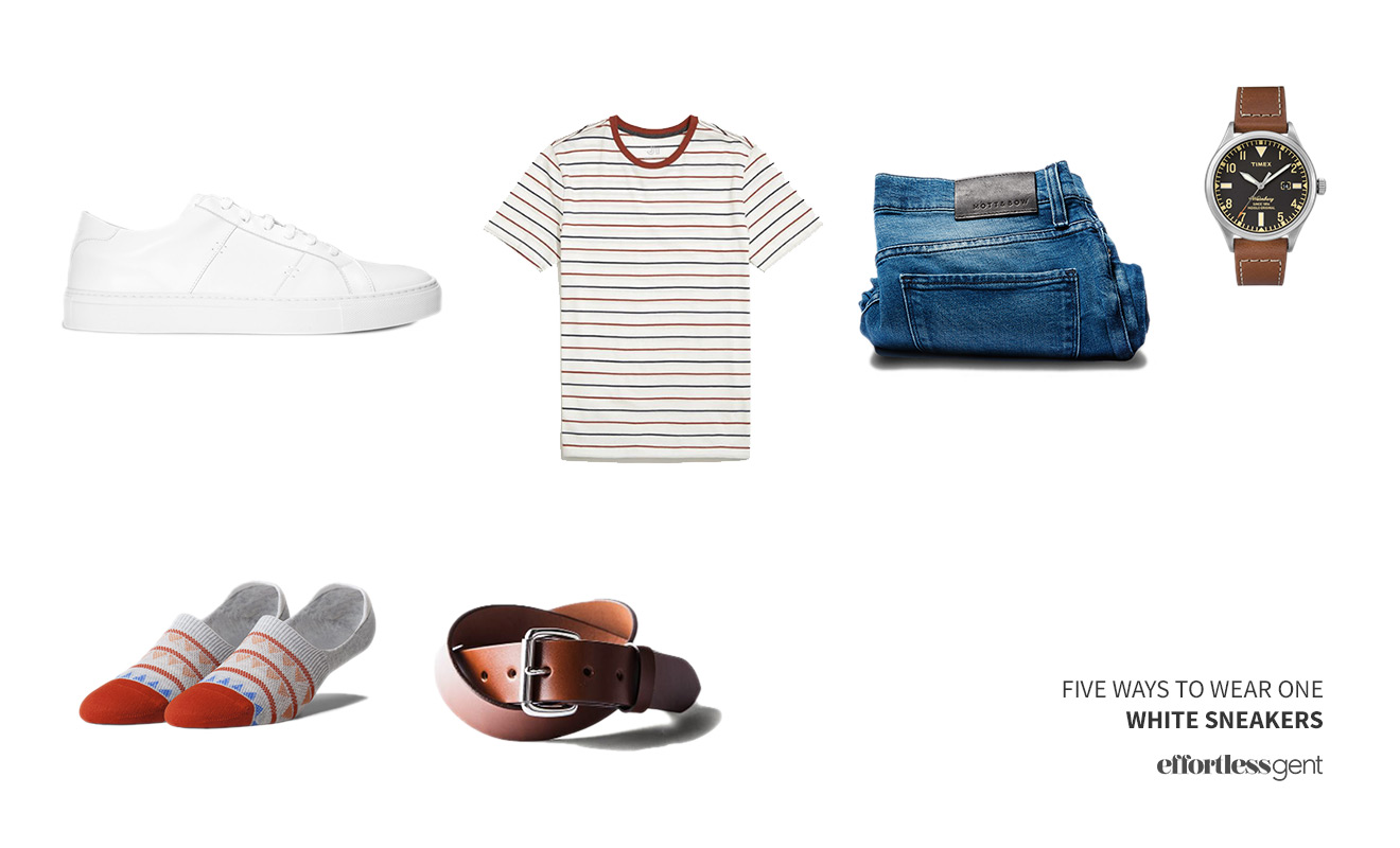 Five Ways to Wear One: White Sneakers