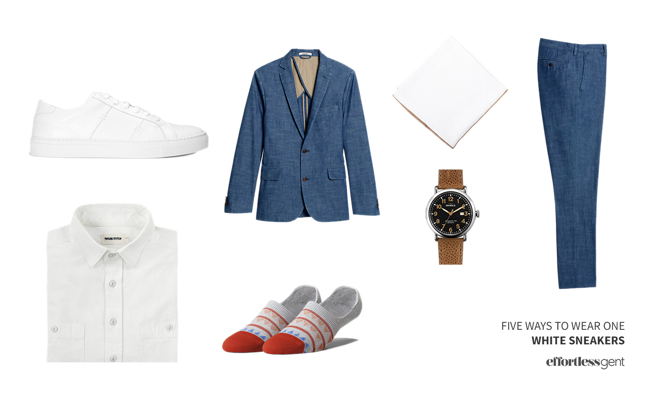 Five Ways to Wear One: White Sneakers