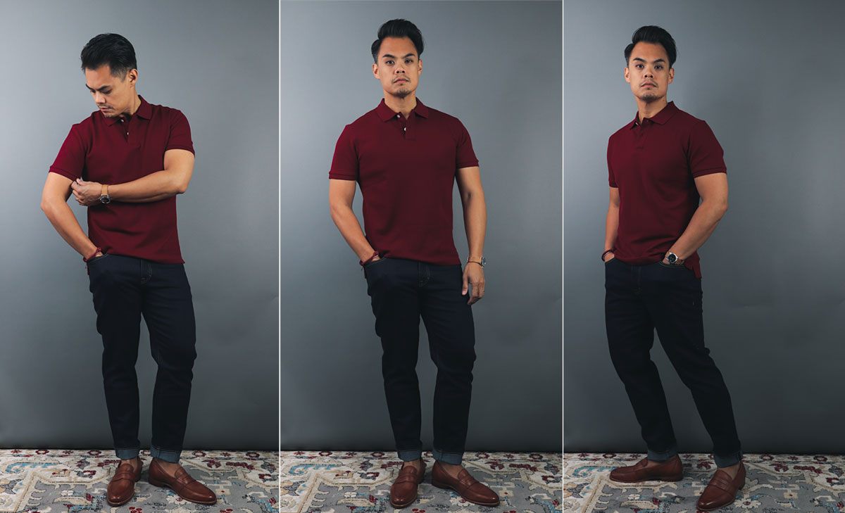 how a man's polo shirt should fit