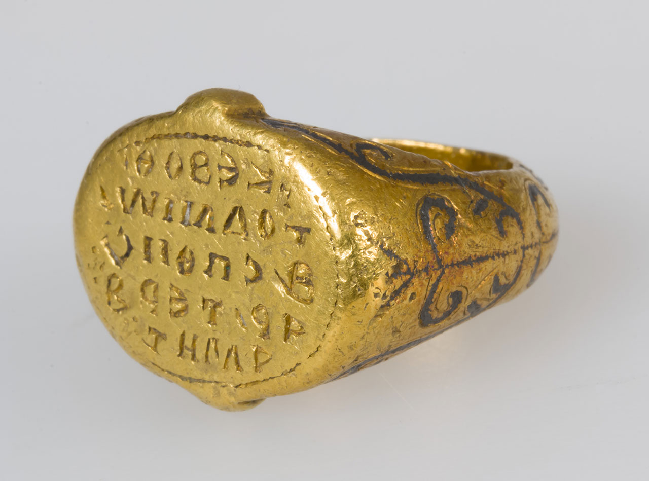 Signet Ring of John, Imperial Spatharios, 10th century, Byzantine, from Metropolitan Museum of Art New York