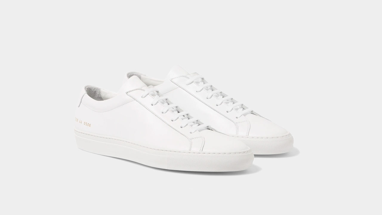 minimalist white sneaker