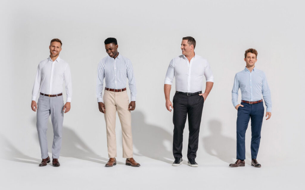 performance fabric chinos and shirts effortless gent