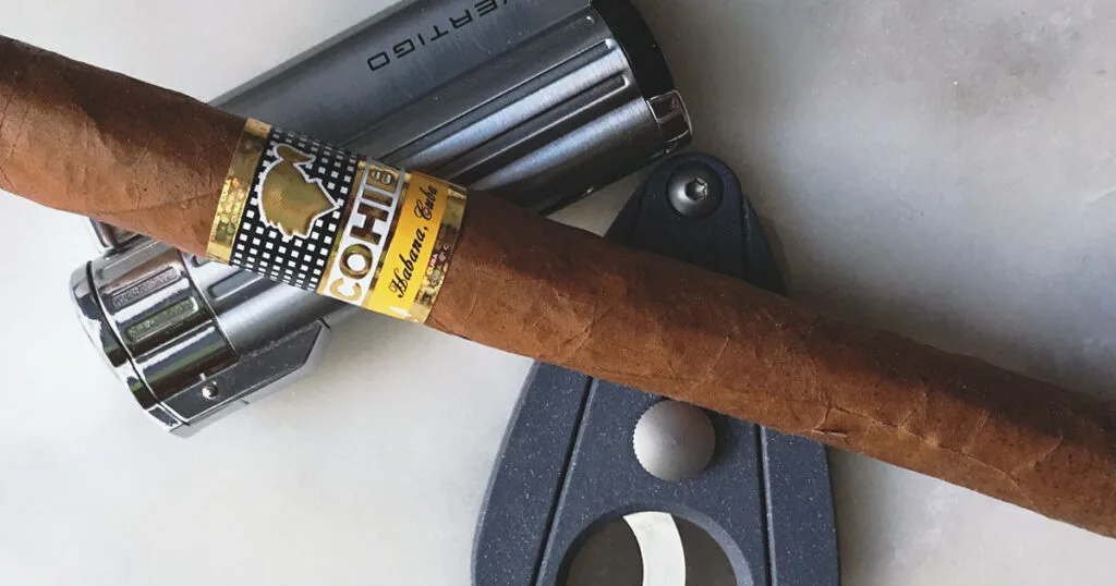 cigar cutter and lighter