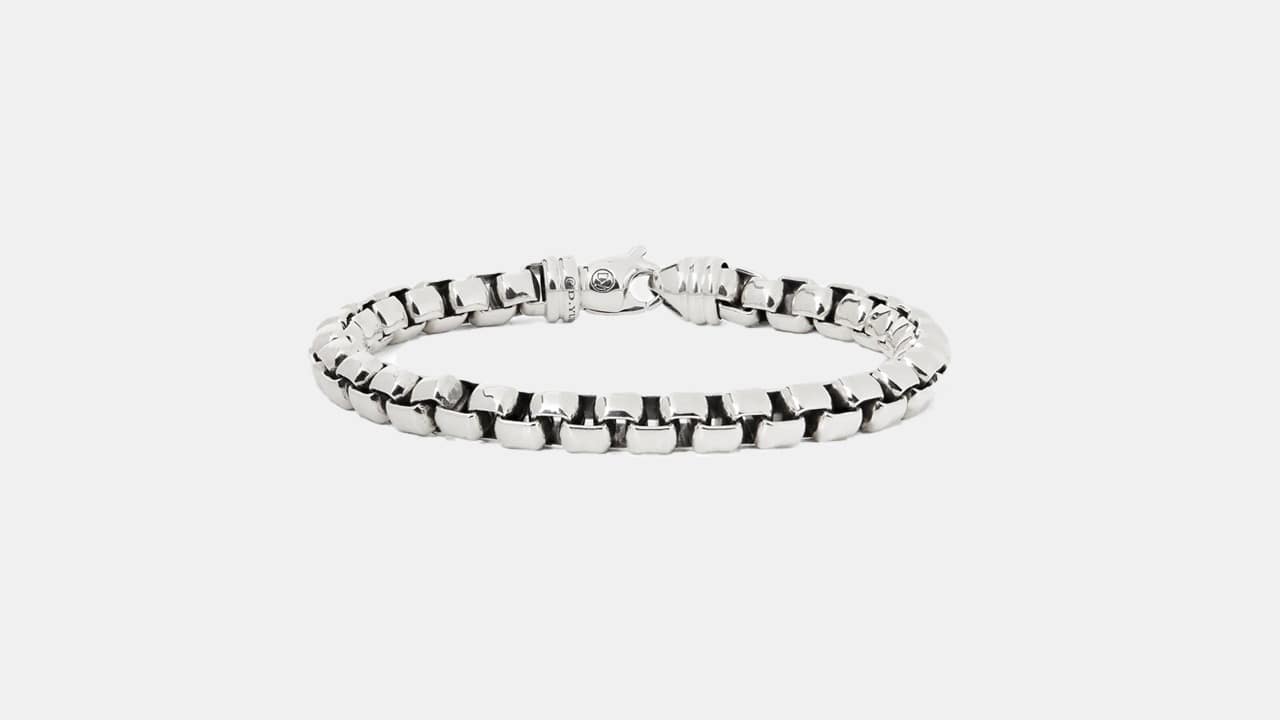 David Yurman Sterling Silver Chain Bracelet