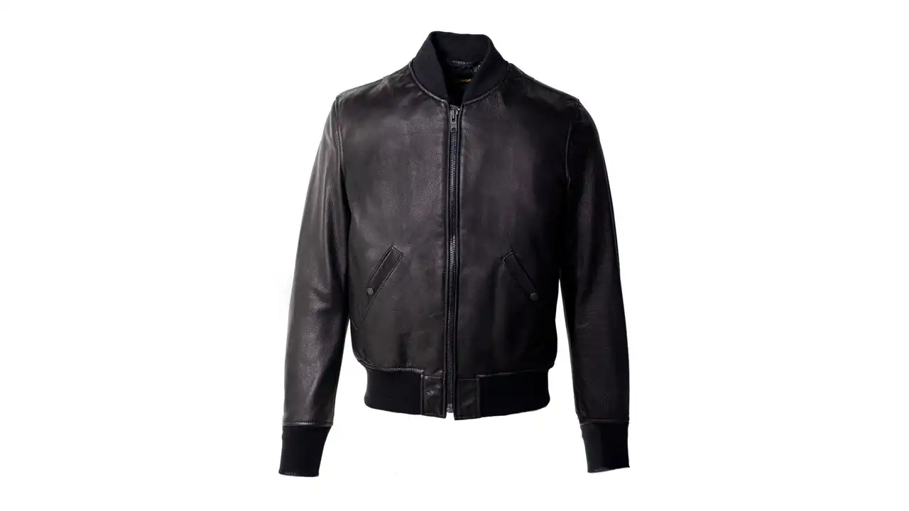 Schott Lightweight Leather Bomber Jacket