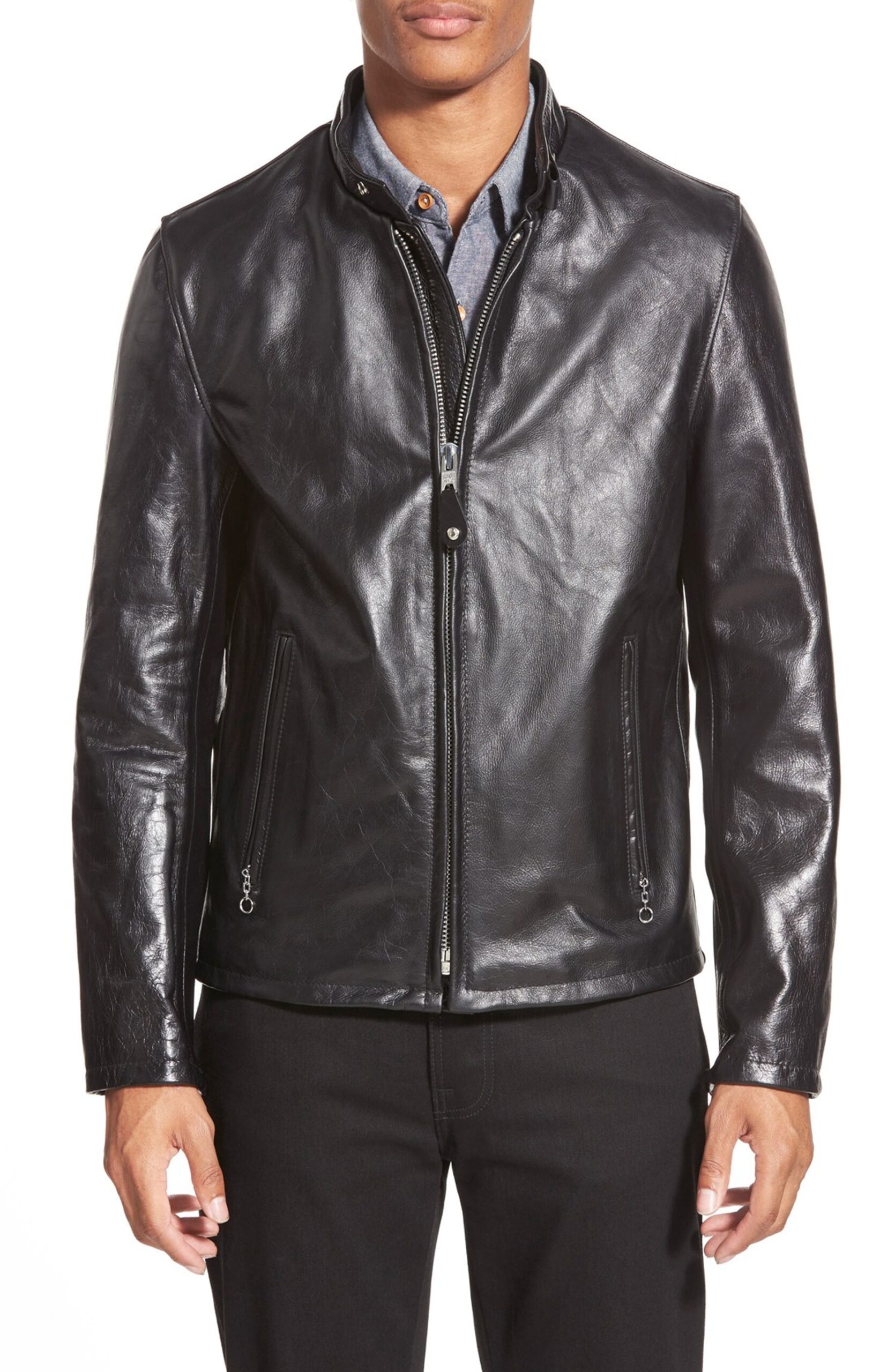 SUPREME Women Jacket Black Casual Cool Flight Coat Genuine Leather Jacket 011