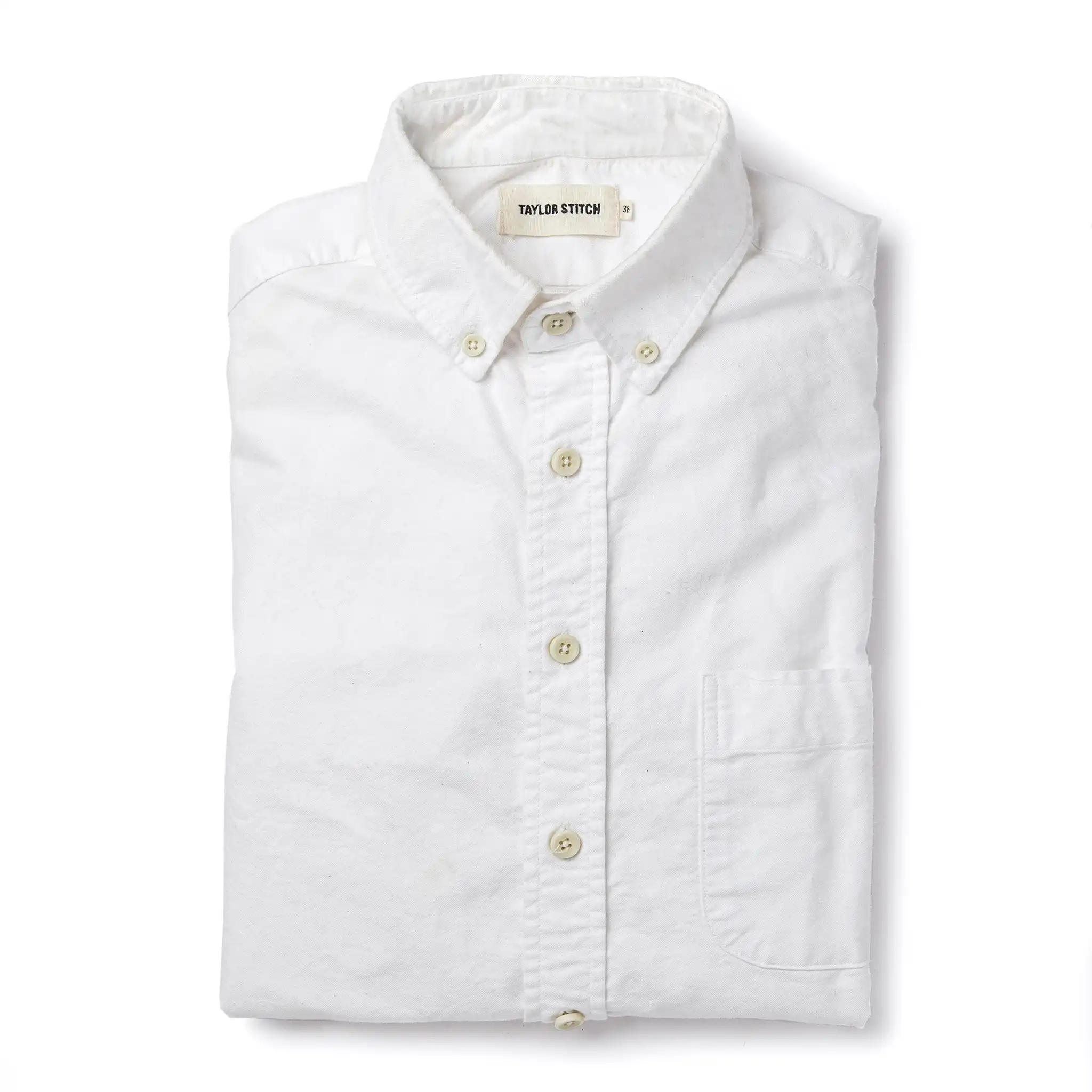 Taylor Stitch Jack Shirt in White Everyday Oxford