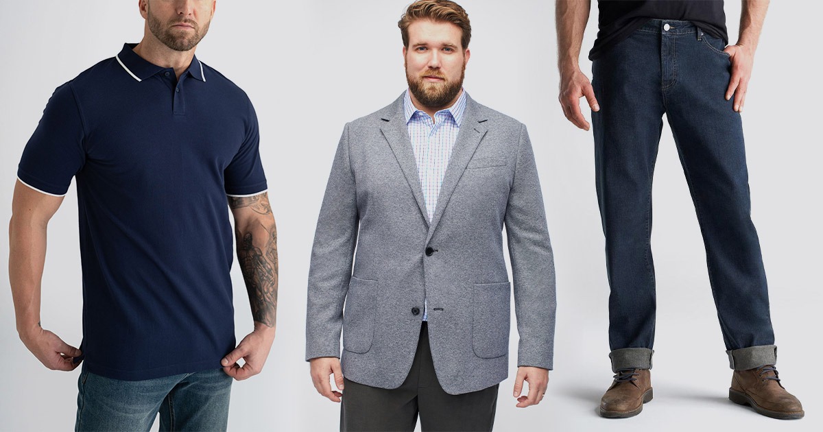 Moralsk uddannelse Haiku nær ved Plus Size Men's Clothing: 17 Brands & Stores That Have Stylish Clothes for  Big Guys