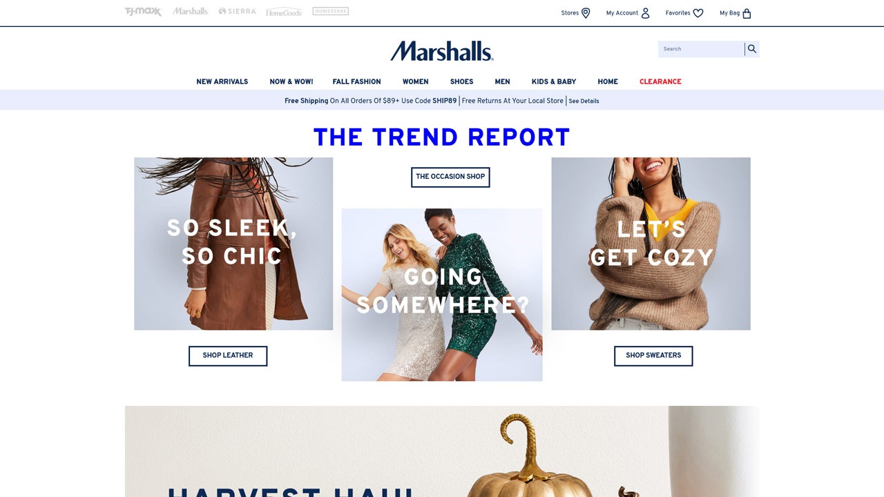 marshalls homepage