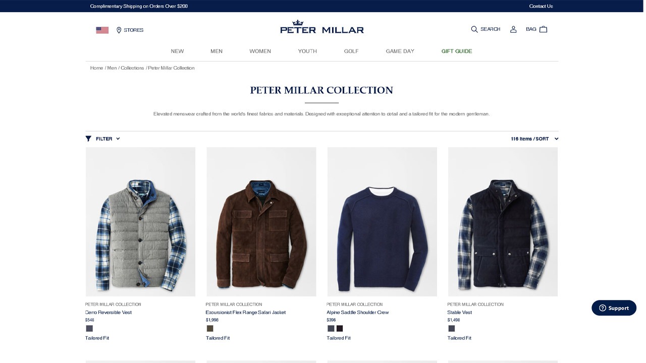 peter millar homepage