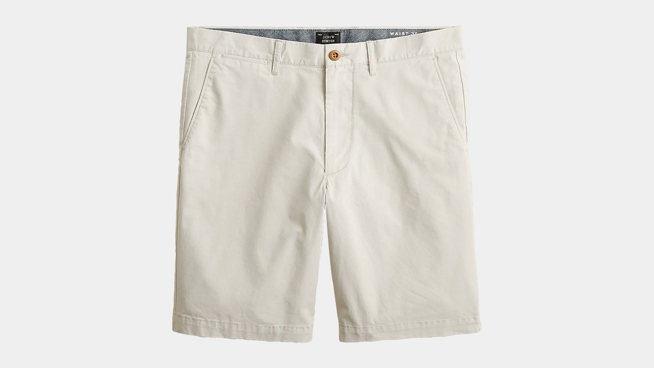 J.Crew Stretch Chino Shorts in Stone