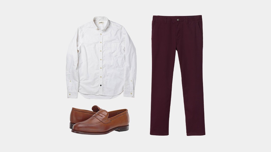 ASOS DESIGN skinny smart trousers in burgundy | ASOS