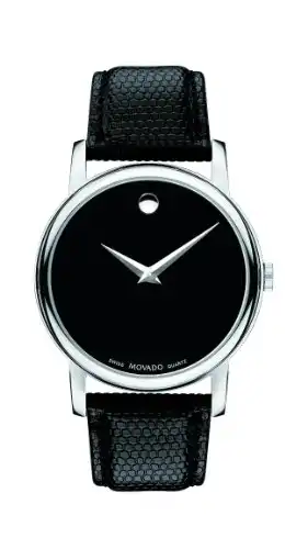 Movado Museum Black Stainless Steel Watch