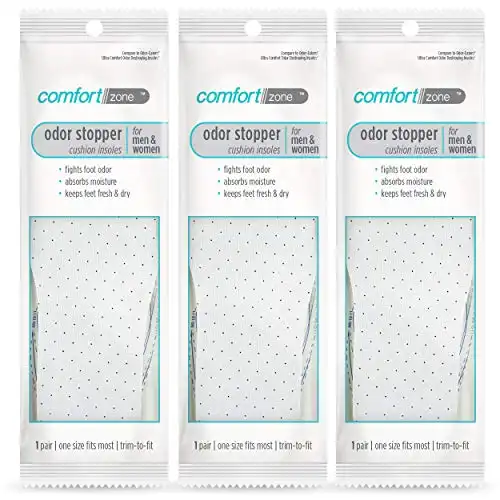 Comfort Zone Odor Stopper Cushioned Insoles