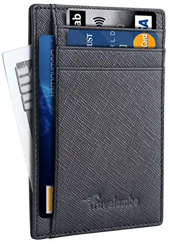 Travelambo Minimalistisches Portemonnaie mit Vordertasche