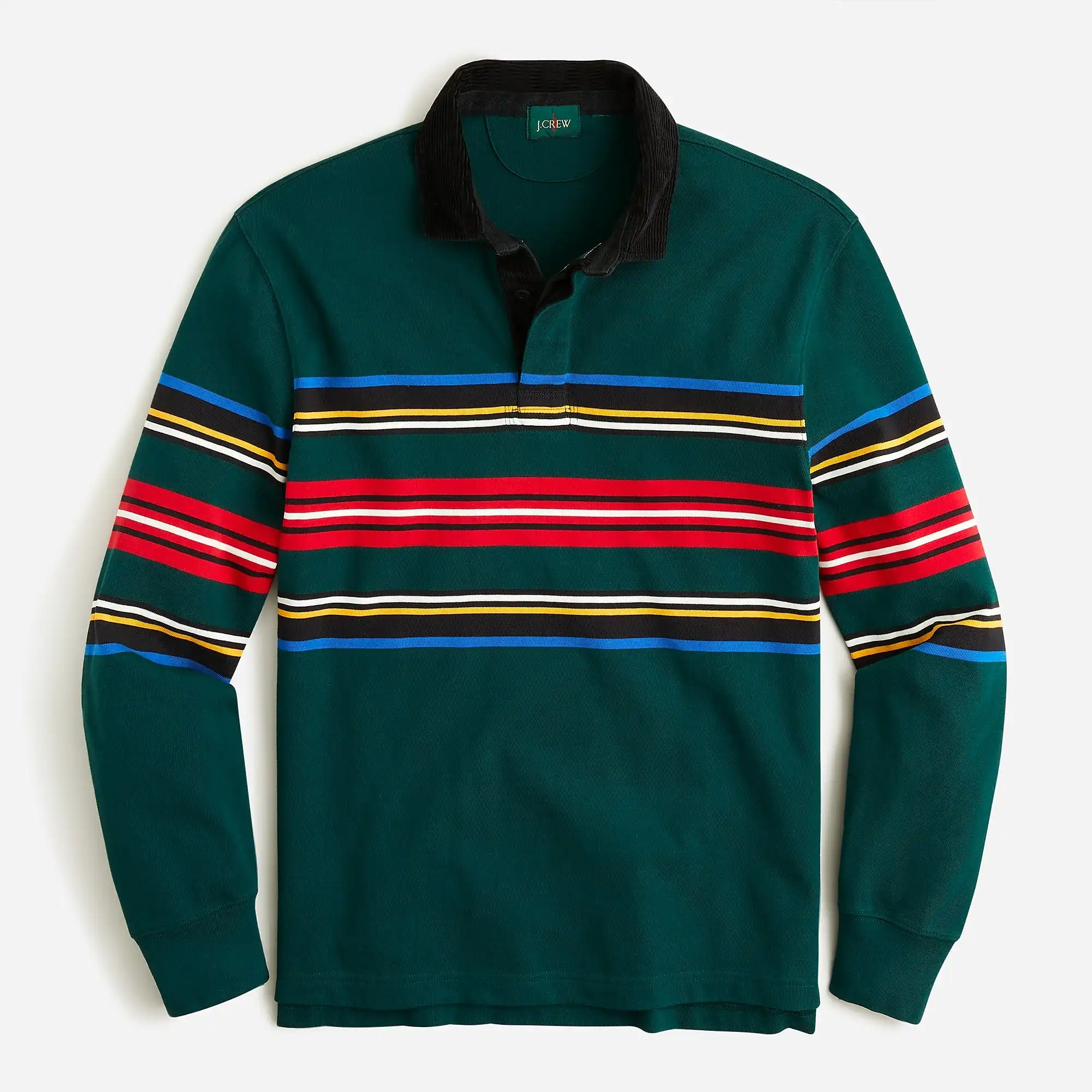 J.Crew Rugby Shirt With Corduroy Collar