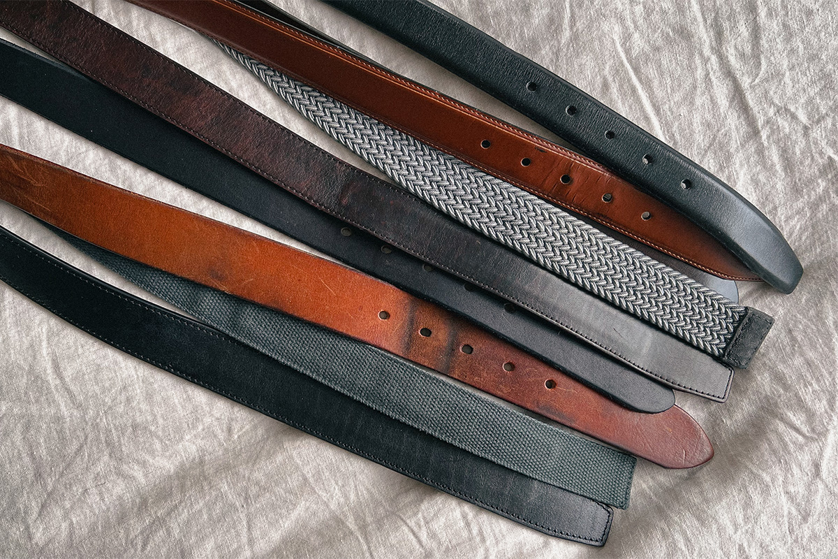 how many belts does a man need? not this many.