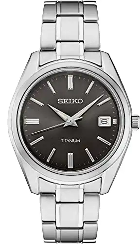 Seiko SUR375 Stainless Steel and Titanium Dress Watch