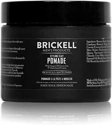 Brickell Men's Products Styling Clay Pomade