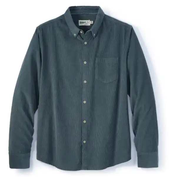 Wellen Organic Corduroy Button-Down Shirt