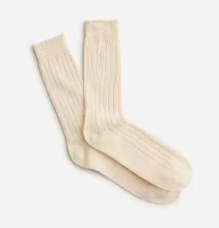 J. Crew Ribbed Cotton-blend Socks