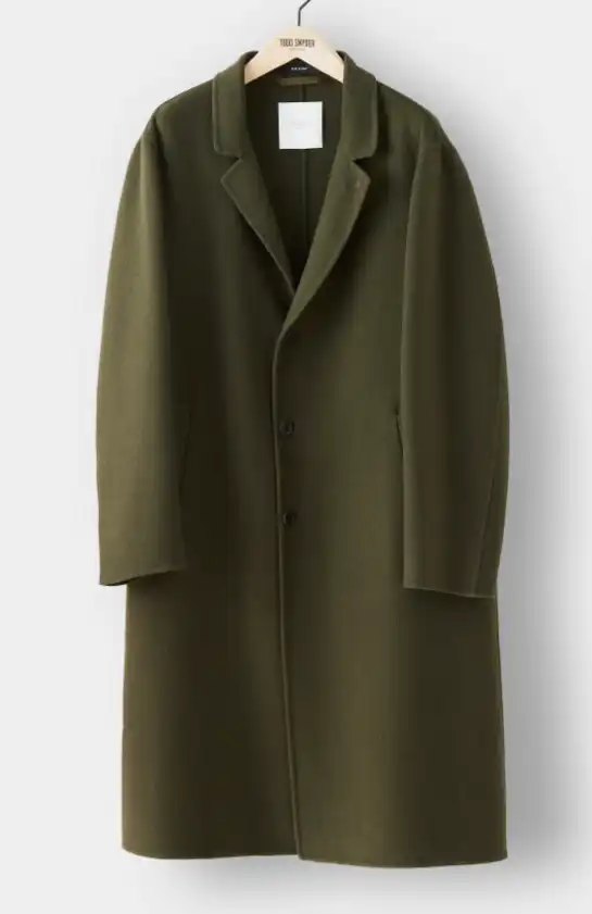 Todd Snyder Cashmere Top Coat in Olive