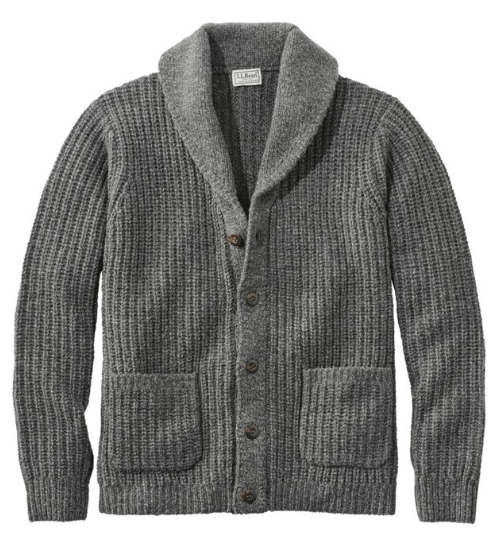 LL Bean Classic Ragg Wool Cardigan
