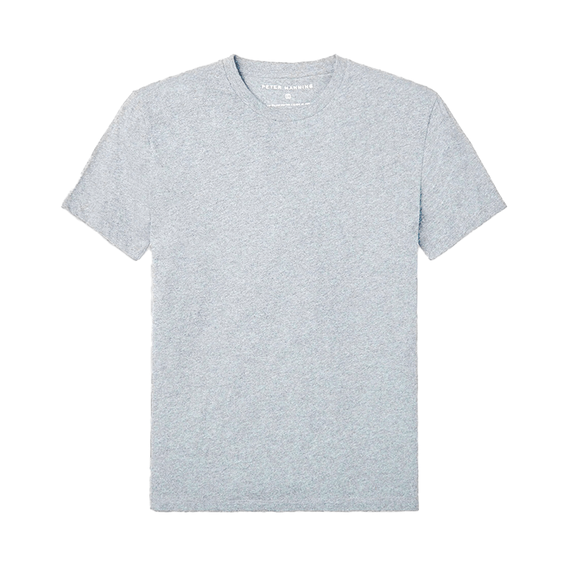 Peter Manning Vintage Crew T-Shirt Heather Grey