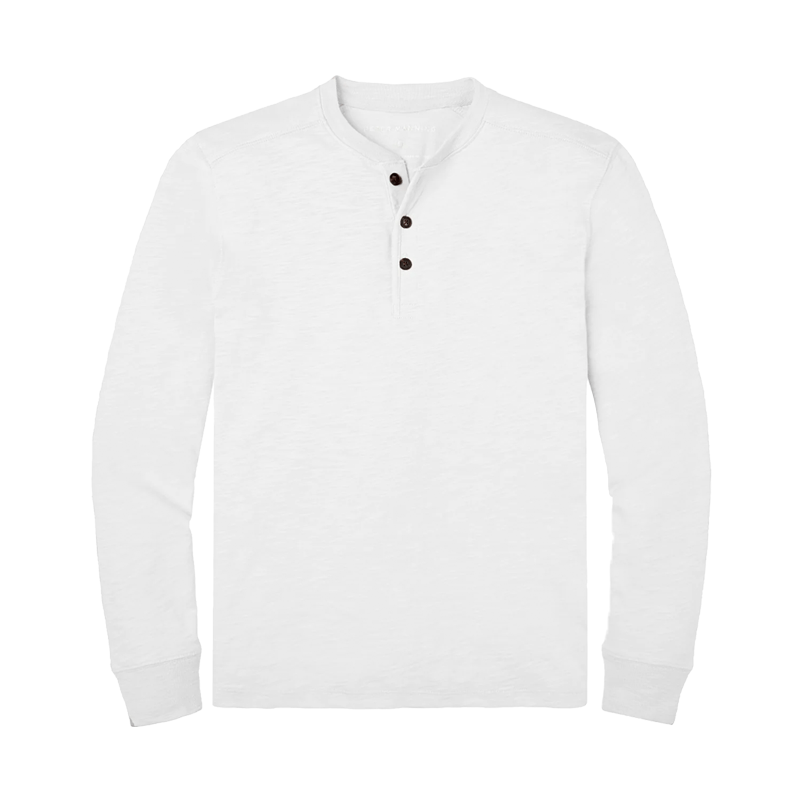 Peter Manning White Henley Shirt
