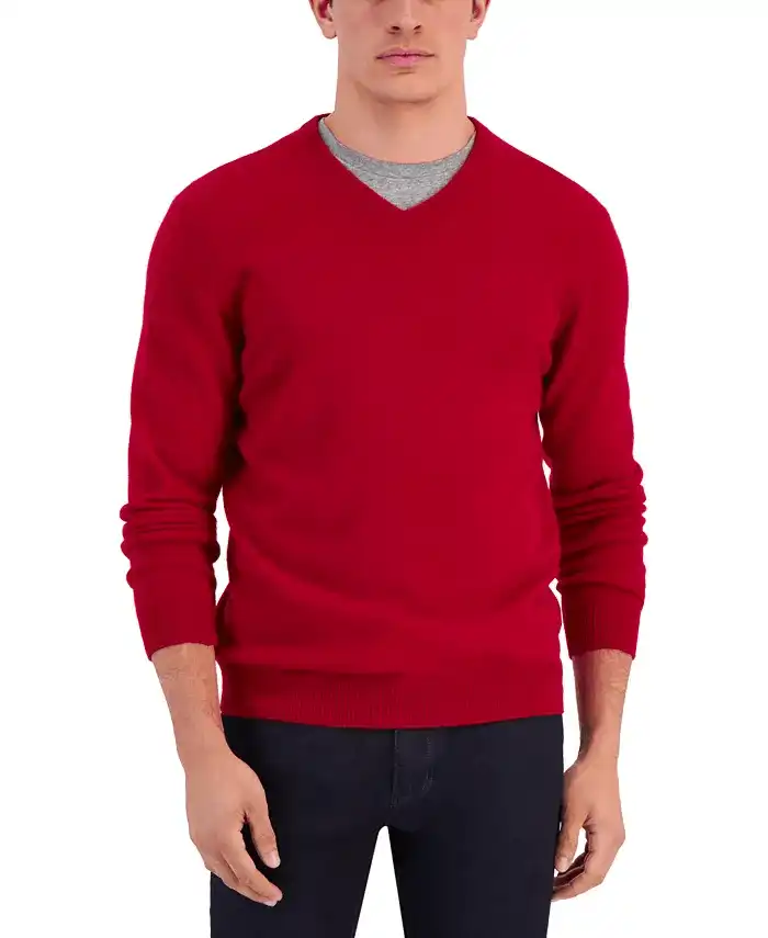 Macy's V-Neck Cashmere Sweater