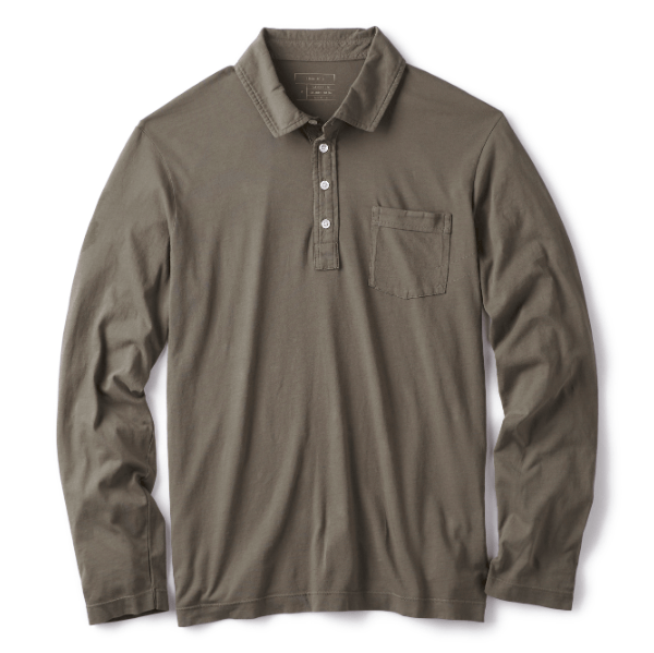 Billy Reid Long-Sleeve Polo