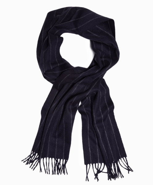 TS x Joshua Ellis Navy Cashmere Scarf