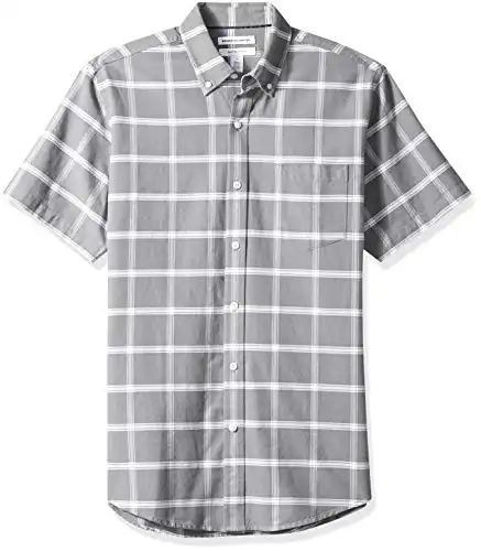 Amazon Essentials Regular-Fit Short-Sleeve Oxford Shirt