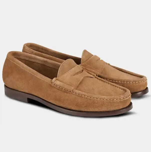 Velasca Suede Leather Ost Penny Loafers